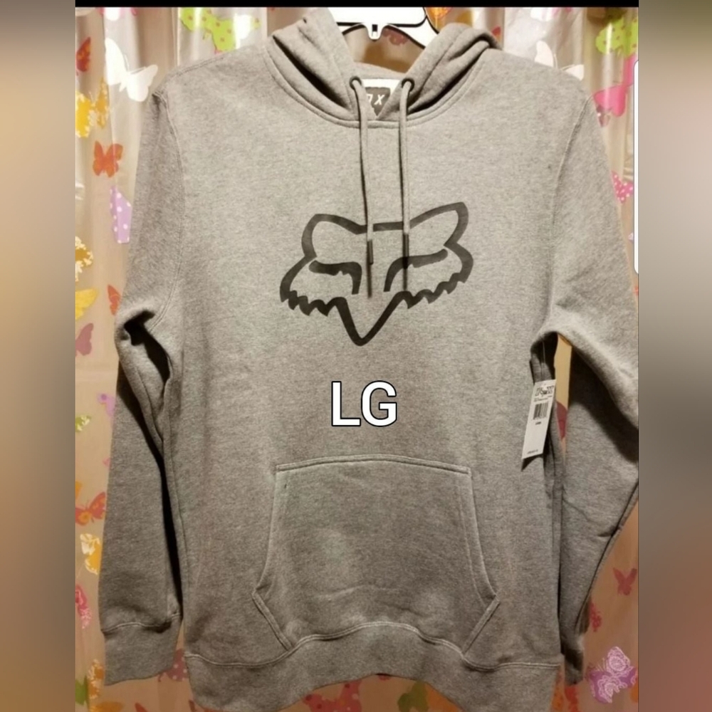 SZ LG MENS FOX RACING HOODIE SWEATSHIRT